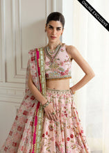 Load image into Gallery viewer, Crimson Wedding Chinoiserie Lehnga