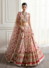 Load image into Gallery viewer, Crimson Wedding Chinoiserie Lehnga