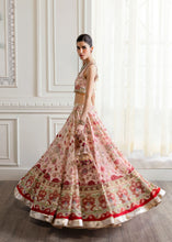 Load image into Gallery viewer, Crimson Wedding Chinoiserie Lehnga